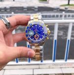 Low Price Replica Rolex Yacht-master 2 Watch 2-Tone Blue Ceramic Bezel